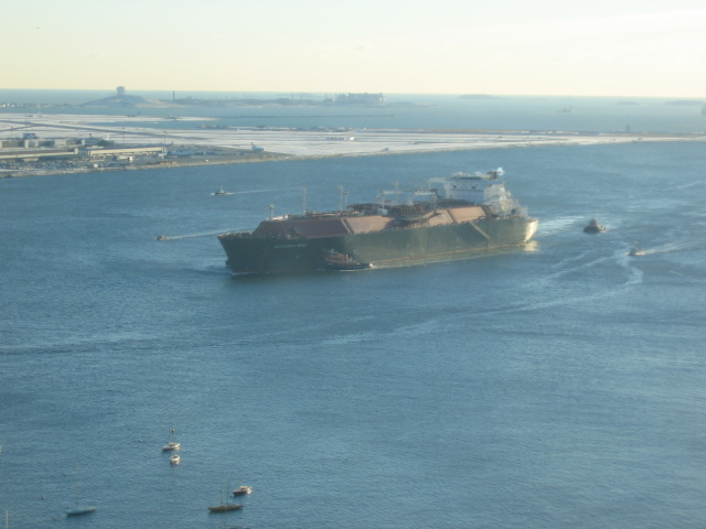 An LNG carrier at sea